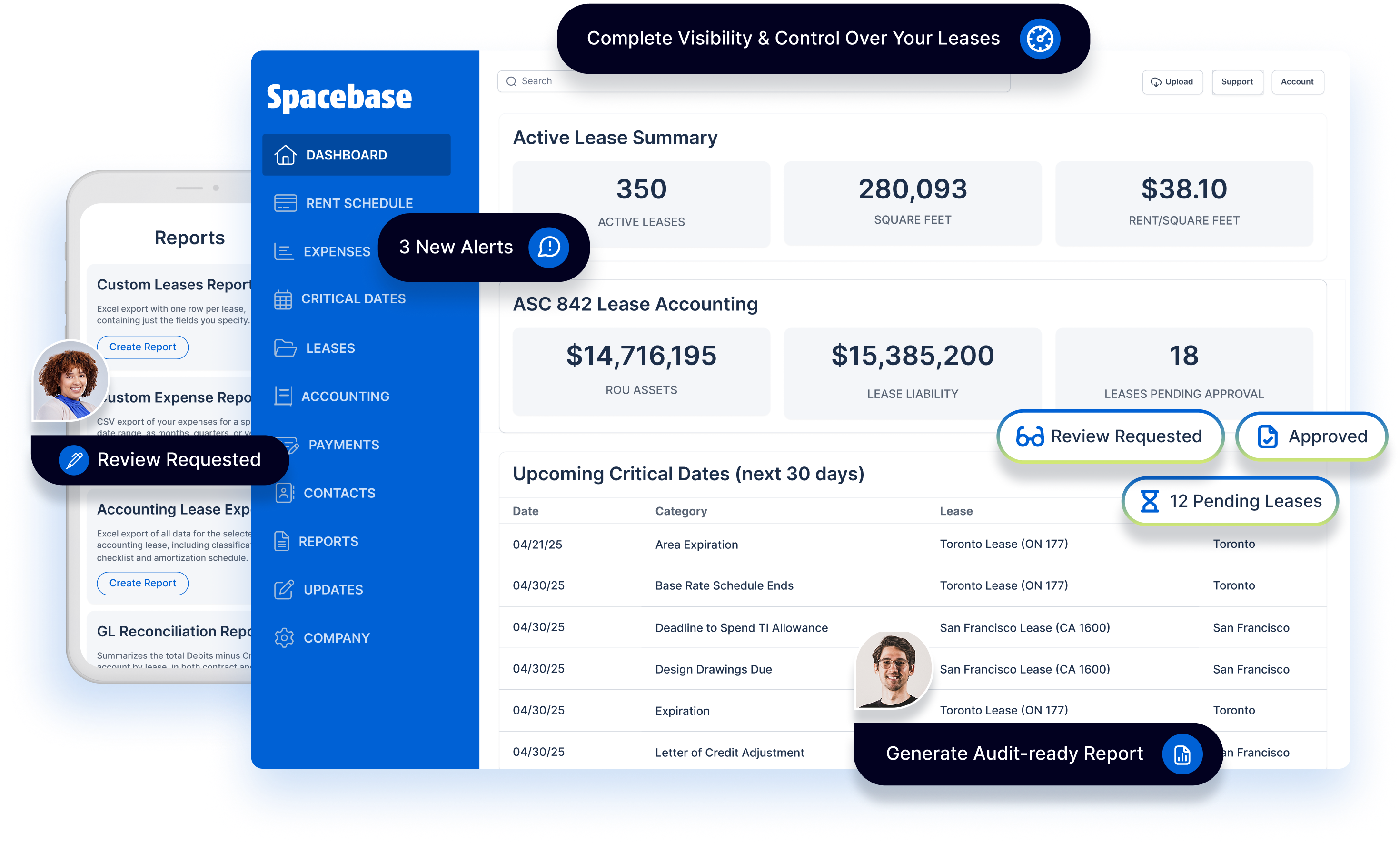 Spacebase Dashboard
