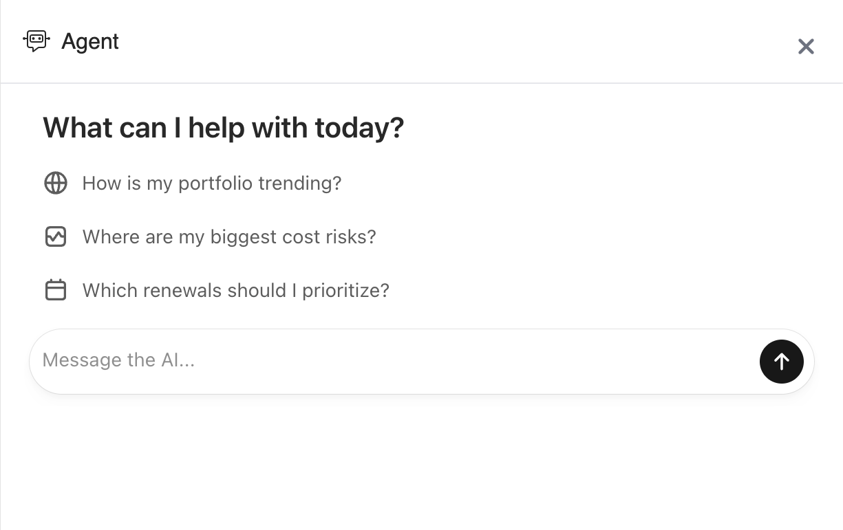 Spacebase AI agent answering a portfolio question